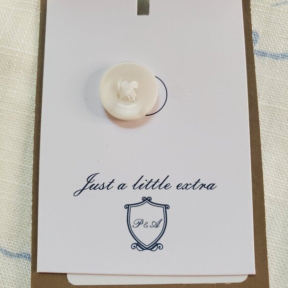 NWT PORTER & ASH SZ L Men's Linen Blend Floral White & Blue Short Sleeve Shirt - Picture 9 of 12